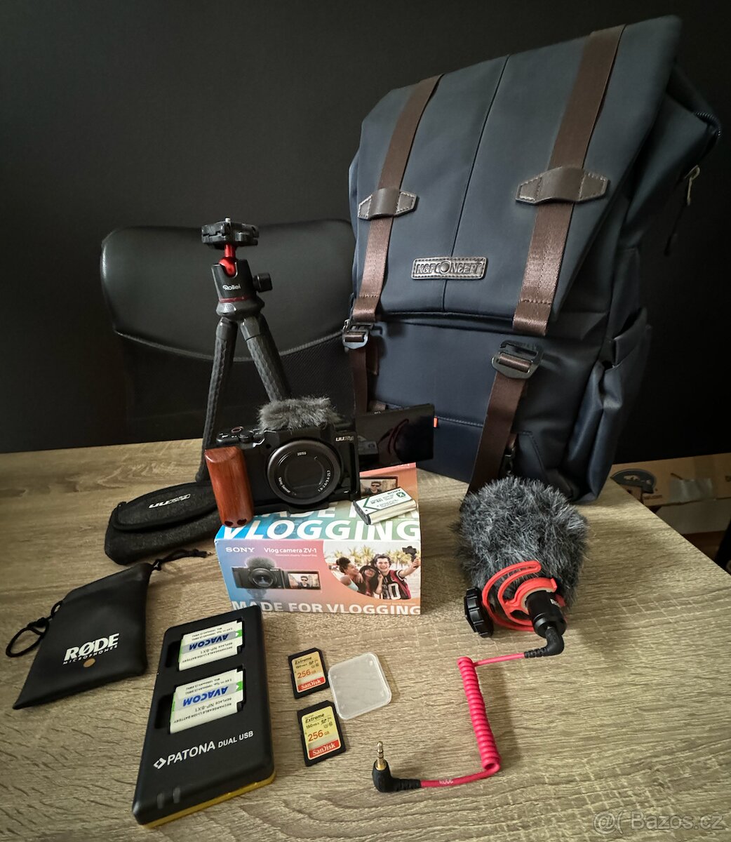 Prodám fotoaparát Sony ZV1 s příslušenstvím (sleva 8 000 Kč)