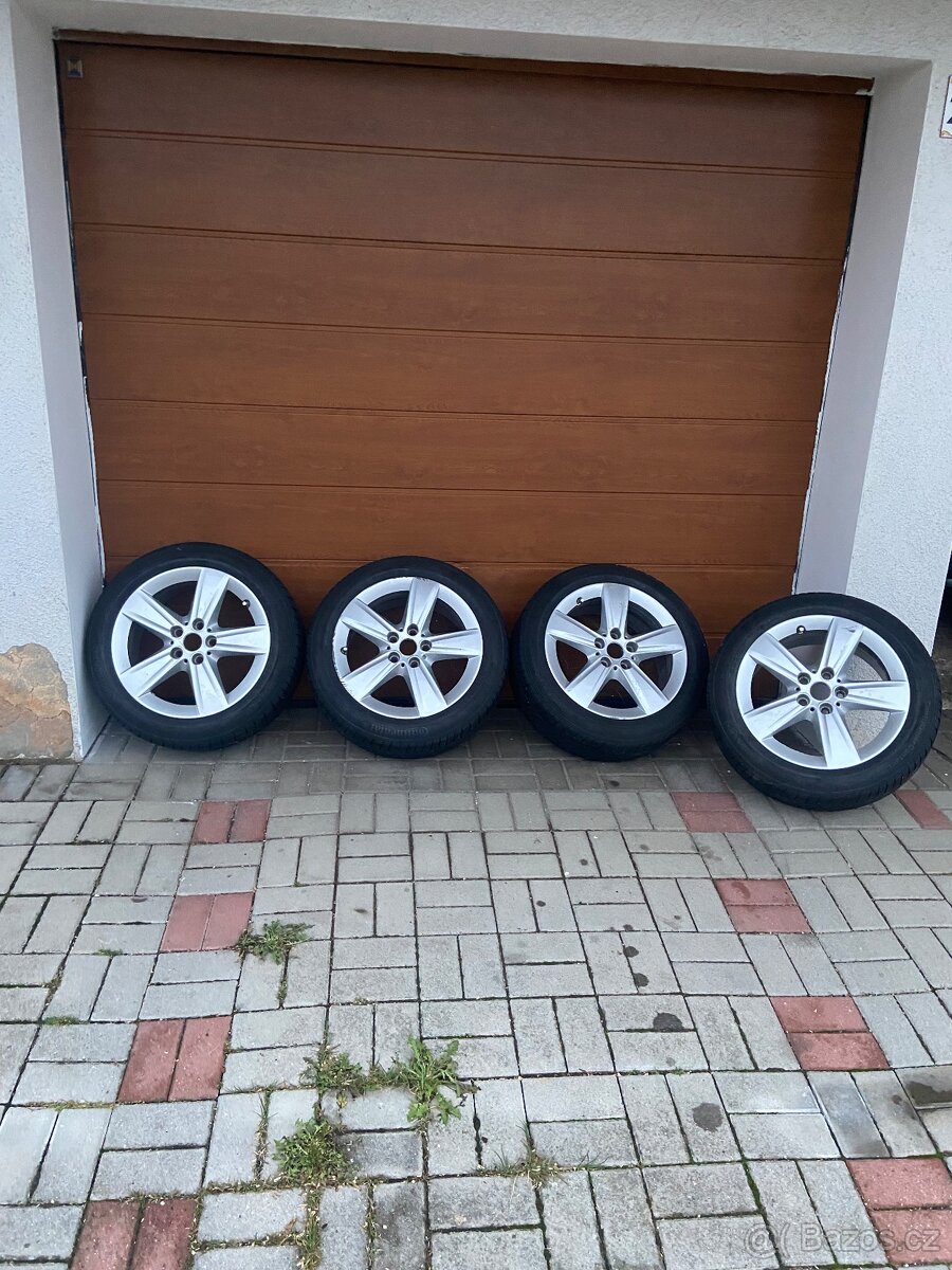 Alu kola BMW r17, 5x112, zimní pneu