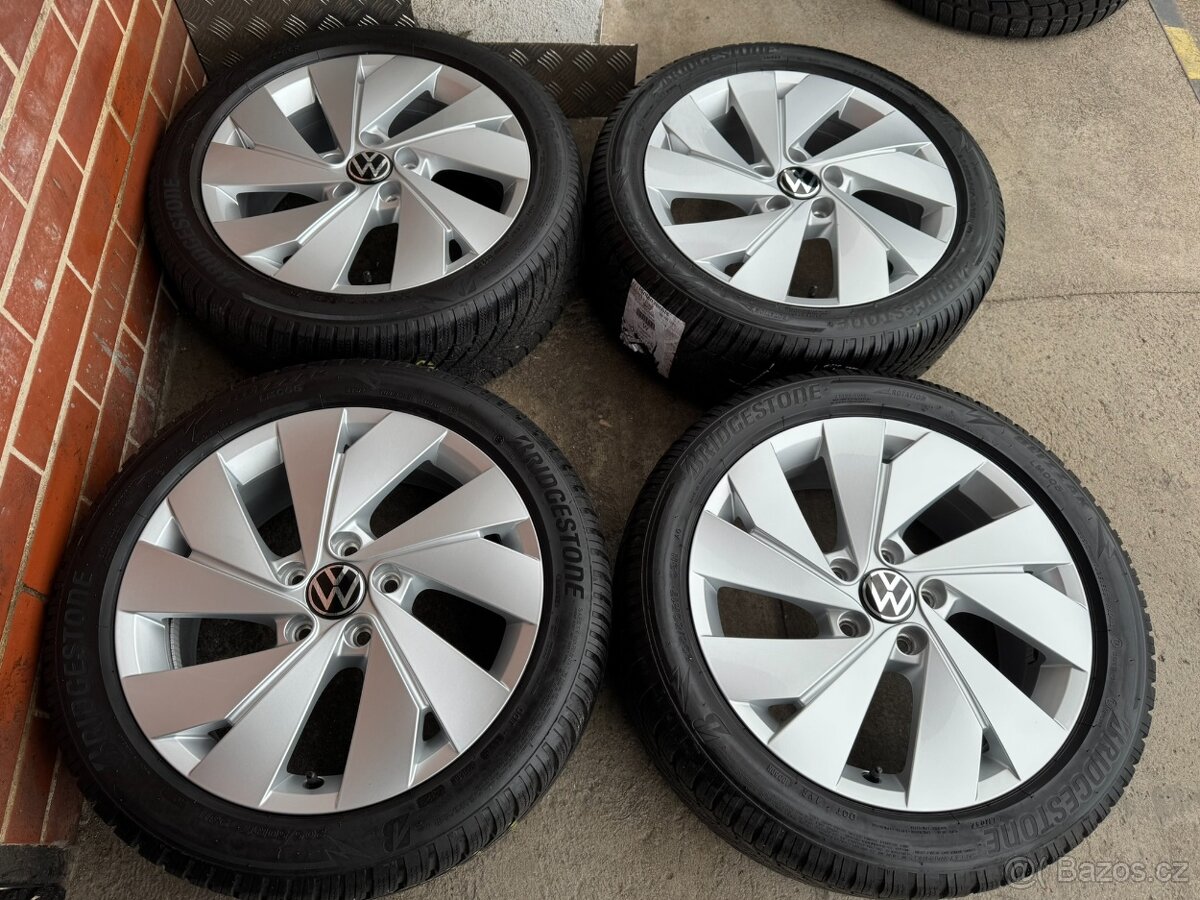 Alu 17" 5x112 VW BELMONT zimní 80%, G8, TOP