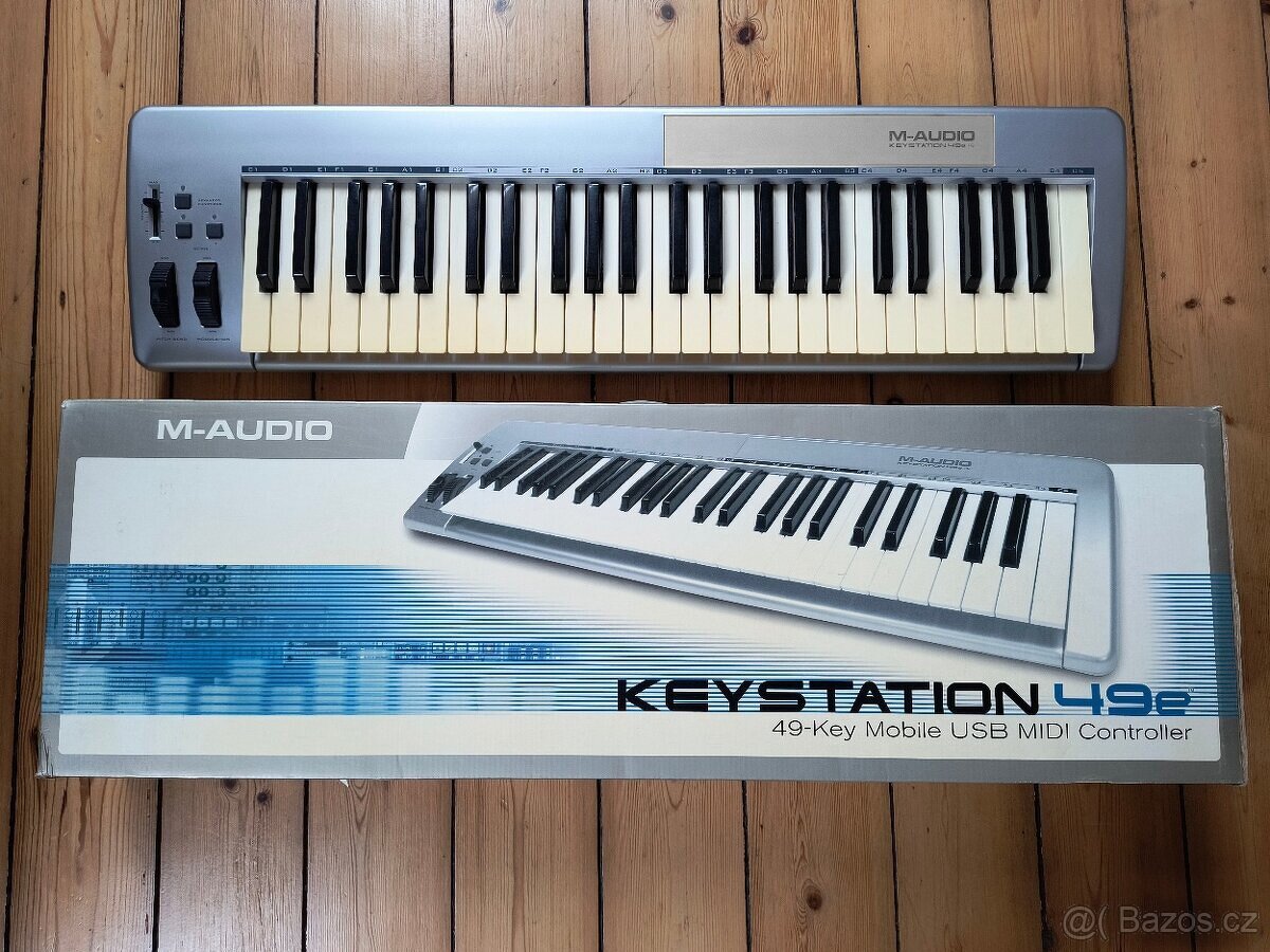 Prodám MIDI klávesy M-Audio Keystation 49e MK1 (USB) 900Kč