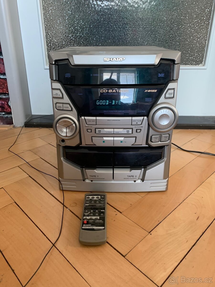HIFI věž Sharp CD- BA 1200, na díly, včetně funkčního DO