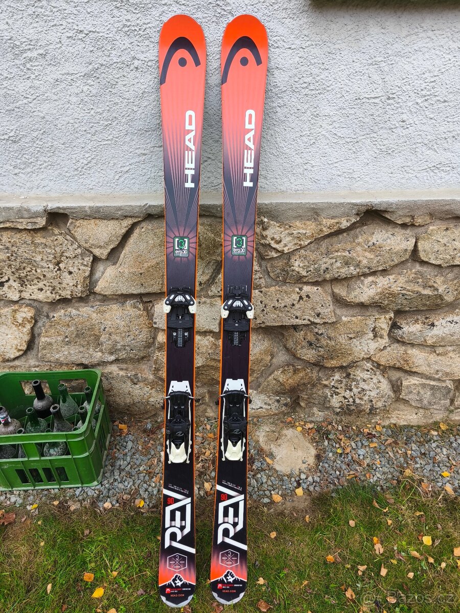 Head REV 90, výborné lyže, 177cm, nový servis