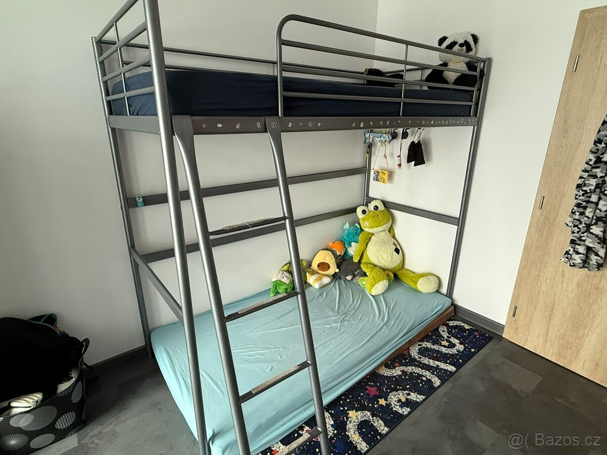 Dětská - patrová kovová postel - IKEA