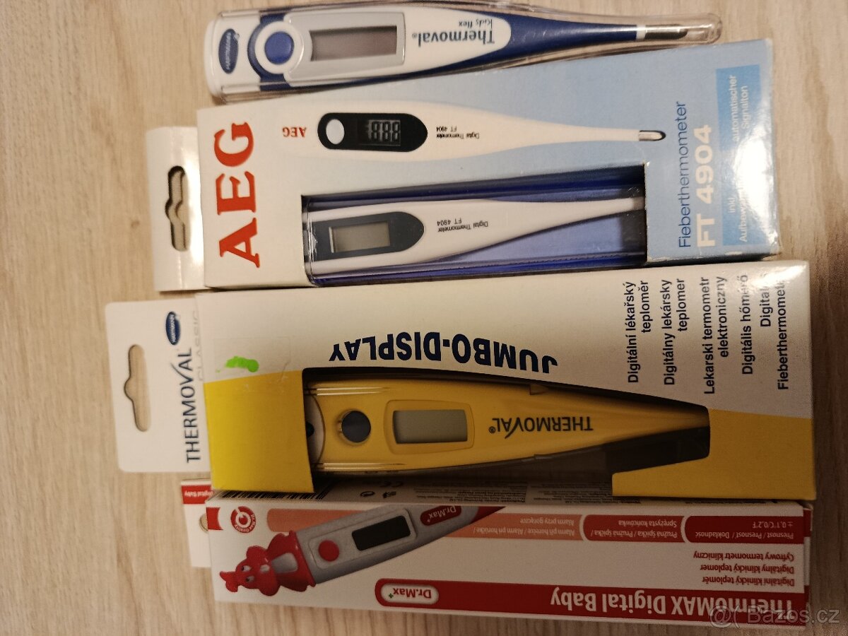 Digitální lékařské teploměry