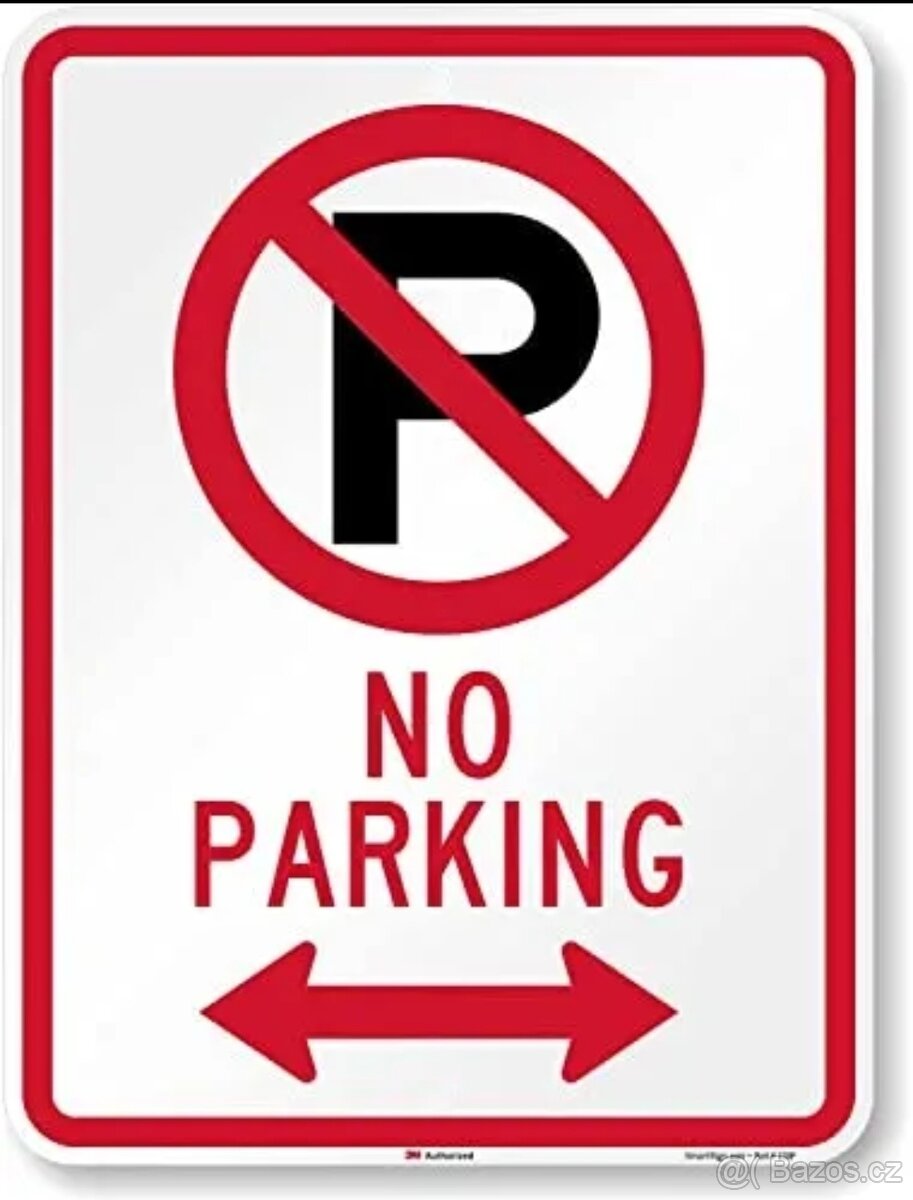 Plechová cedule Zákaz parkování