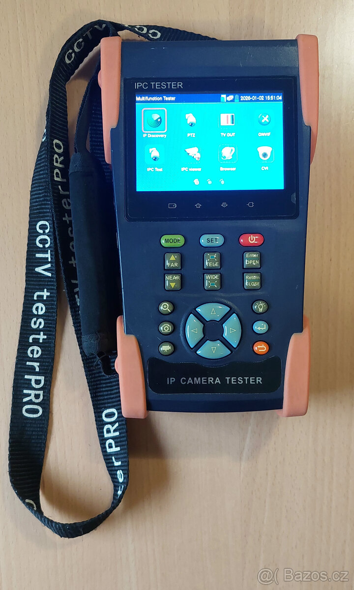 TESTER IP,CVI, AHD, analog kamer