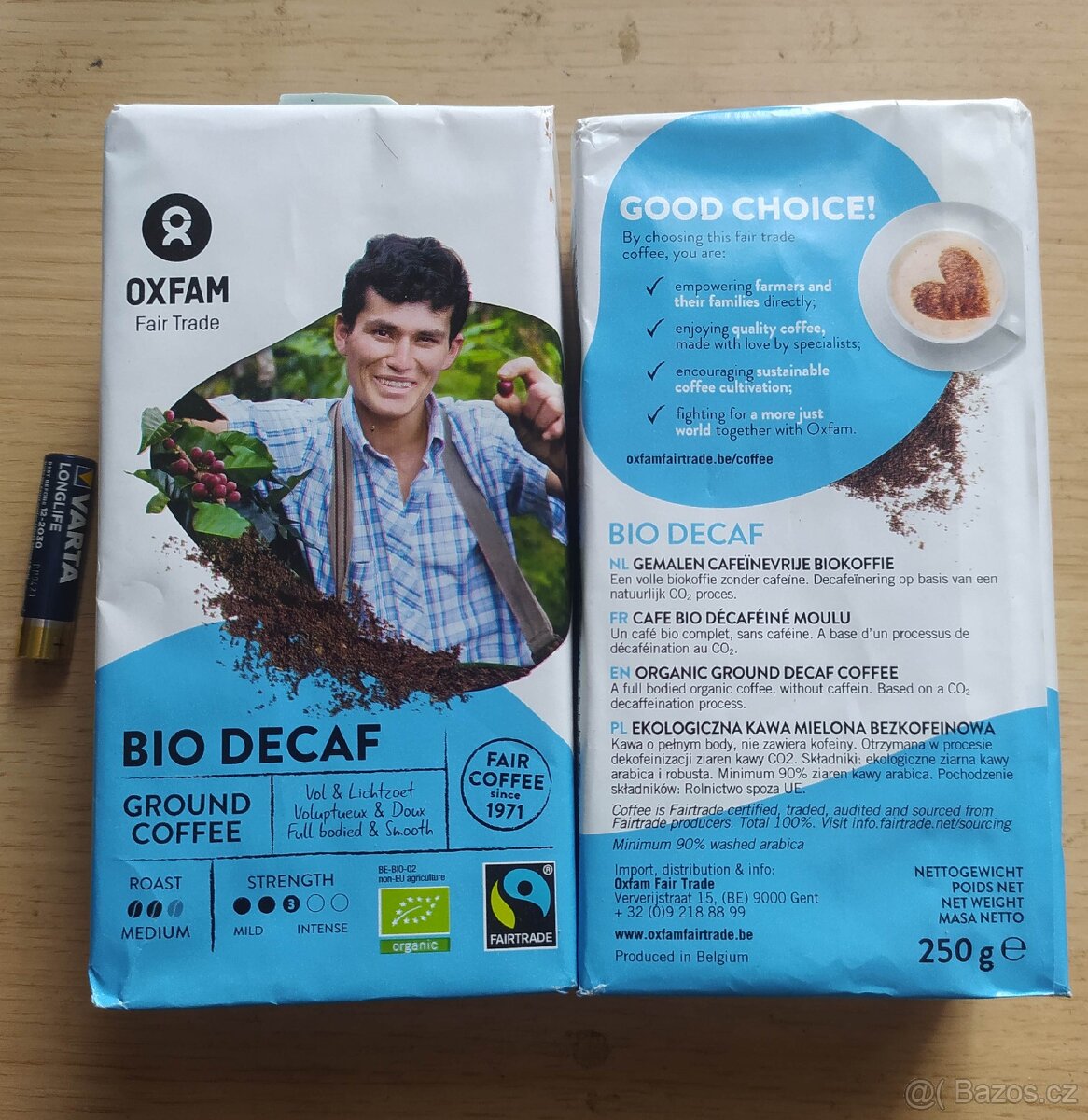 Bio káva bez kofeinu , 250g