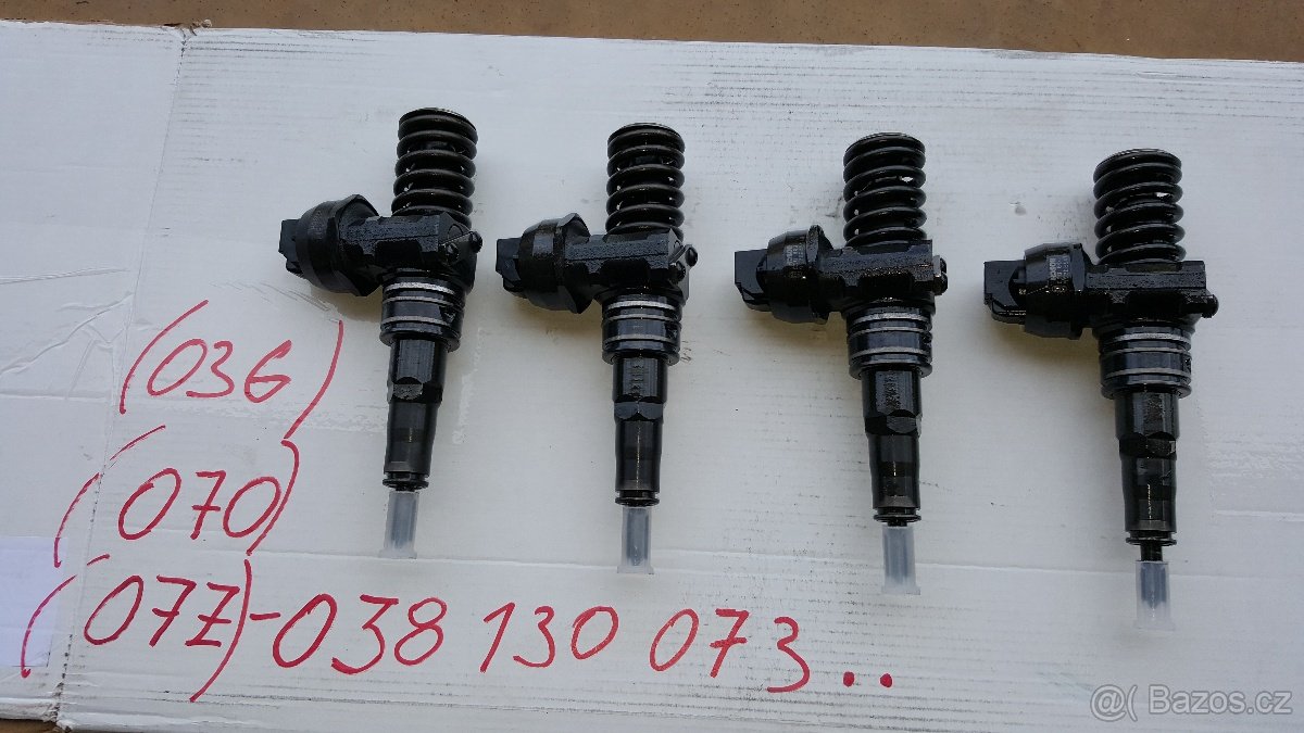 vw škoda vstřiky pro motor BKC BXE AXR BSW 038130073AG