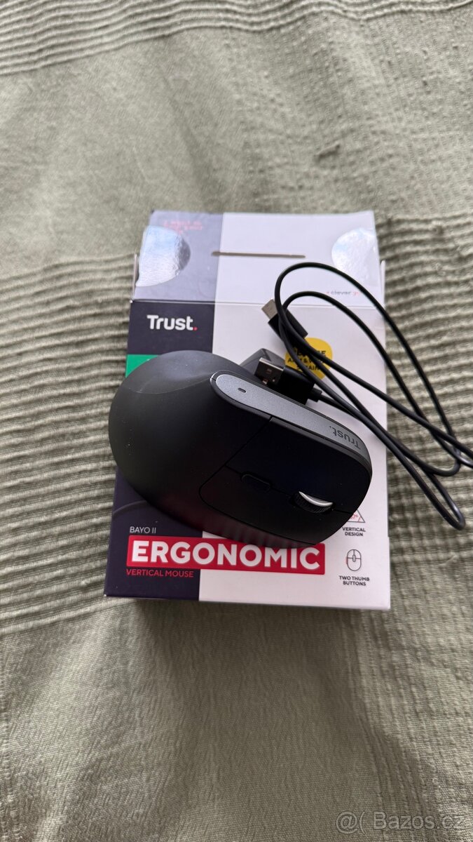 Mys Trust BAYO+ Advanced Ergonomic Wireless Mouse Black