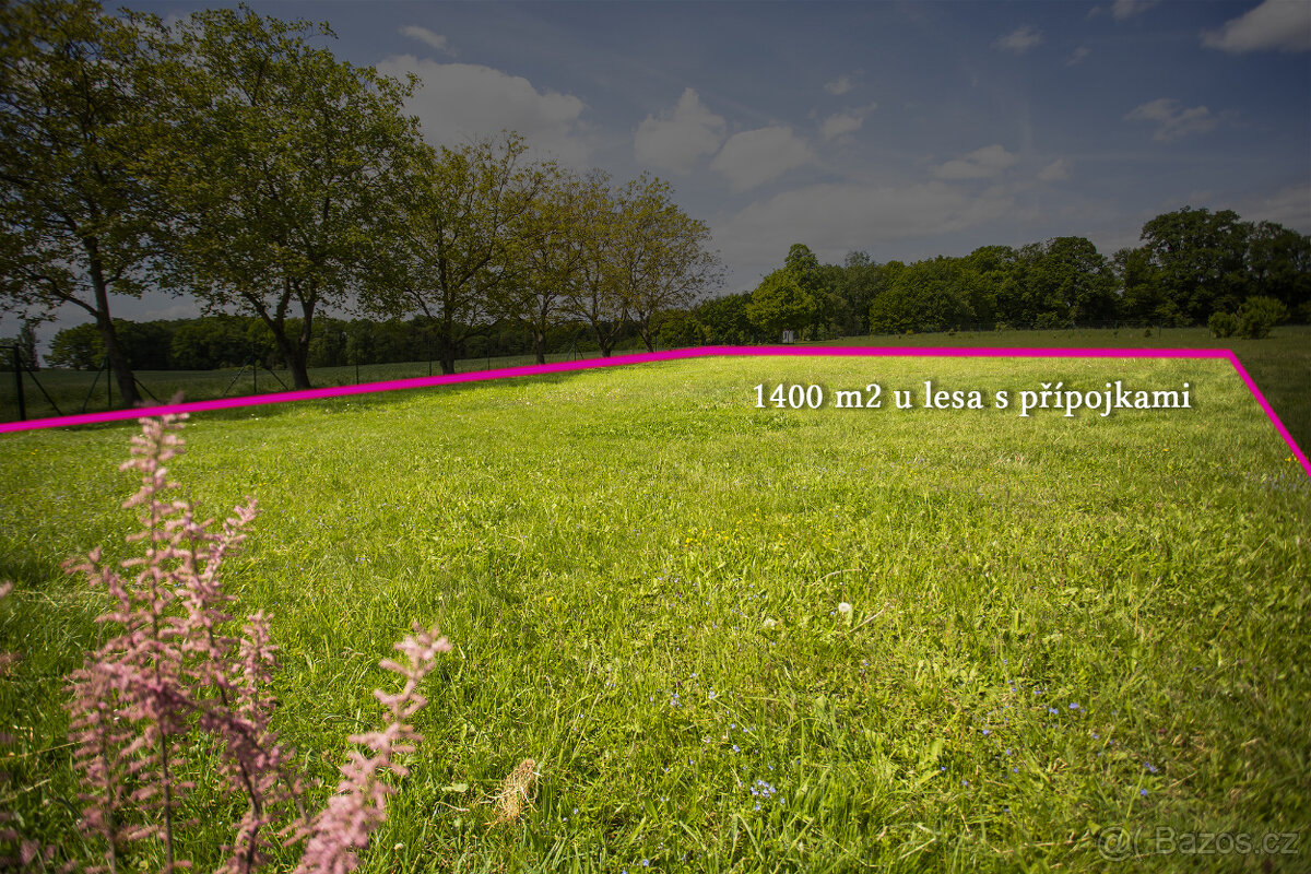 Stavební pozemek u lesa 1400m2