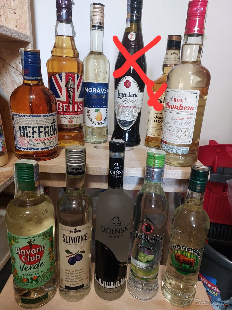 Rum, vodka, slivovice, whisky...