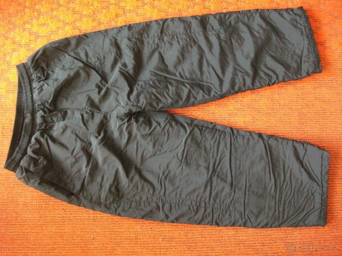 Pánské oteplené kalhoty + zimní bunda vel. L/XL