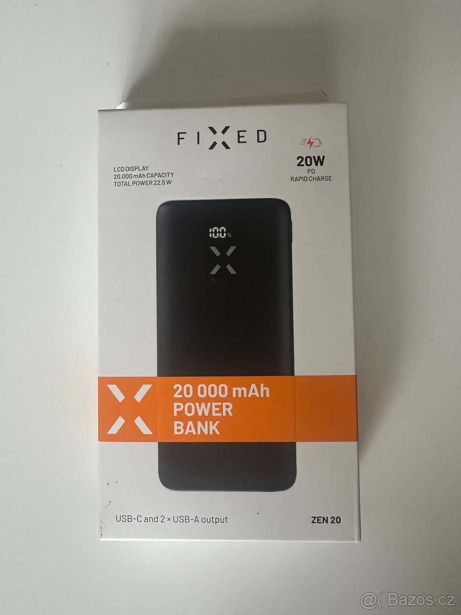 Powerbanka Fixed 20 000 mAh