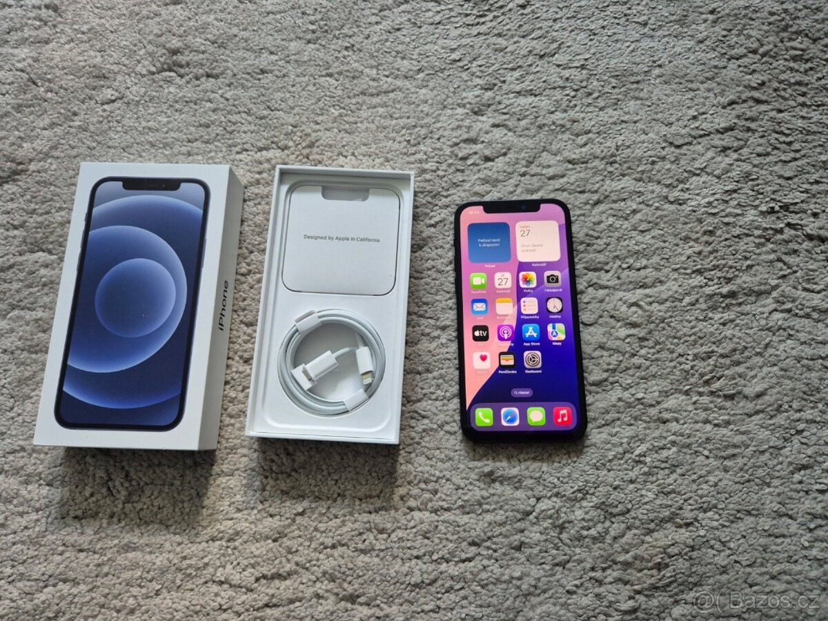 iPhone 12. 64gb baterie 92%