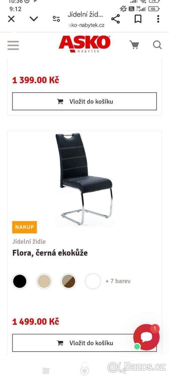 Nové židle