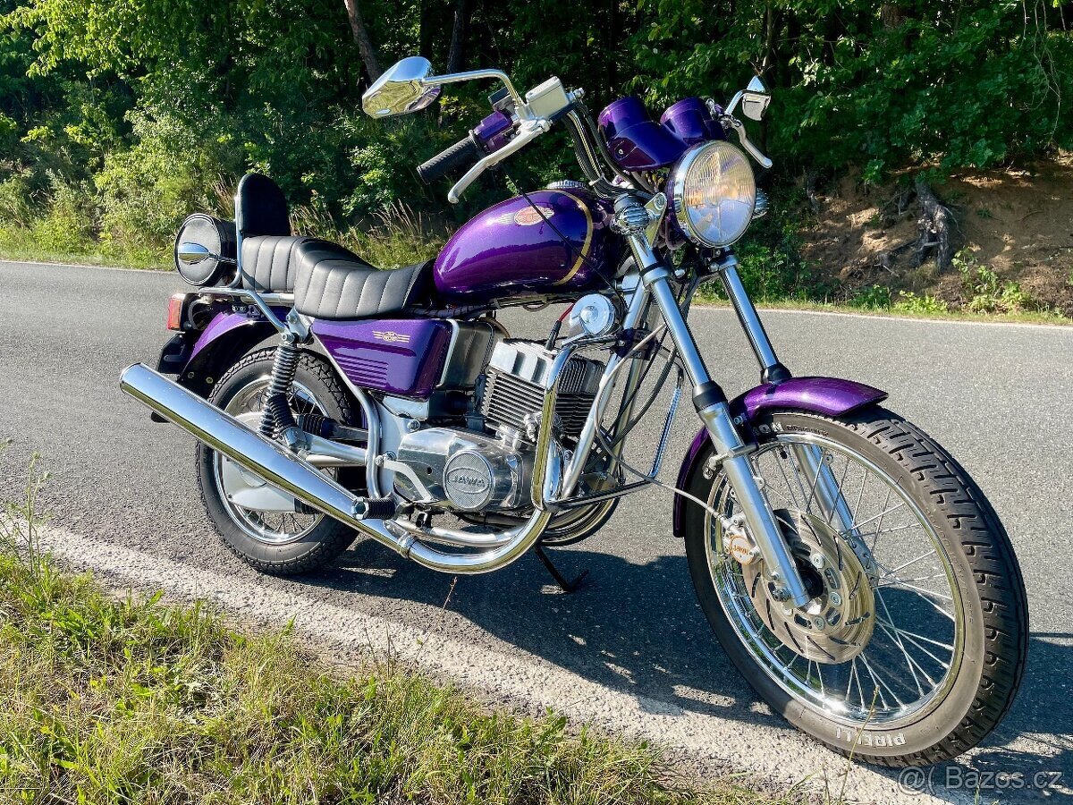 350 Chopper s alarmem, el. startérem, TP ČR