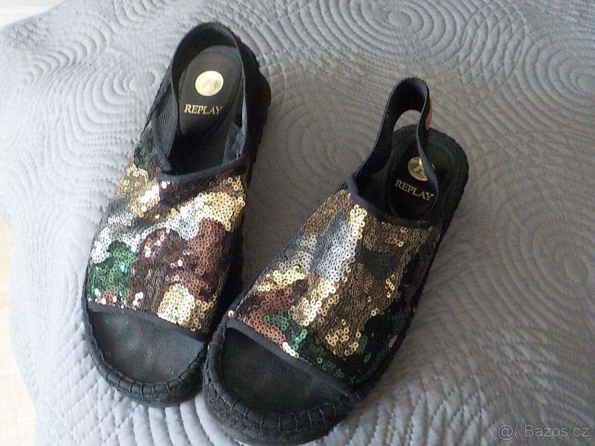 REPLAY lux pohodlne sandaly vel 38