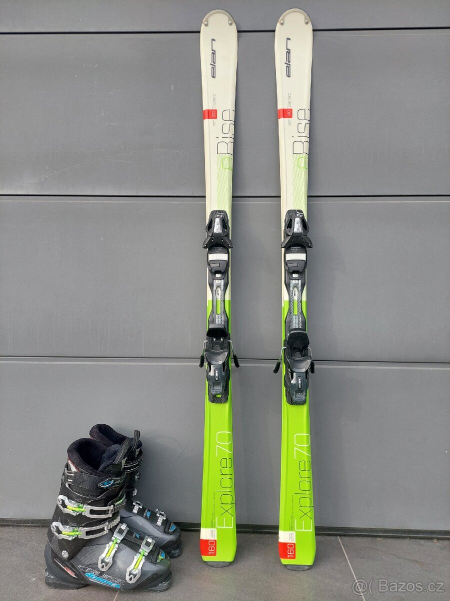 Lyže ELAN EXPLORE 70, 160 cm + lyžáky NORDICA