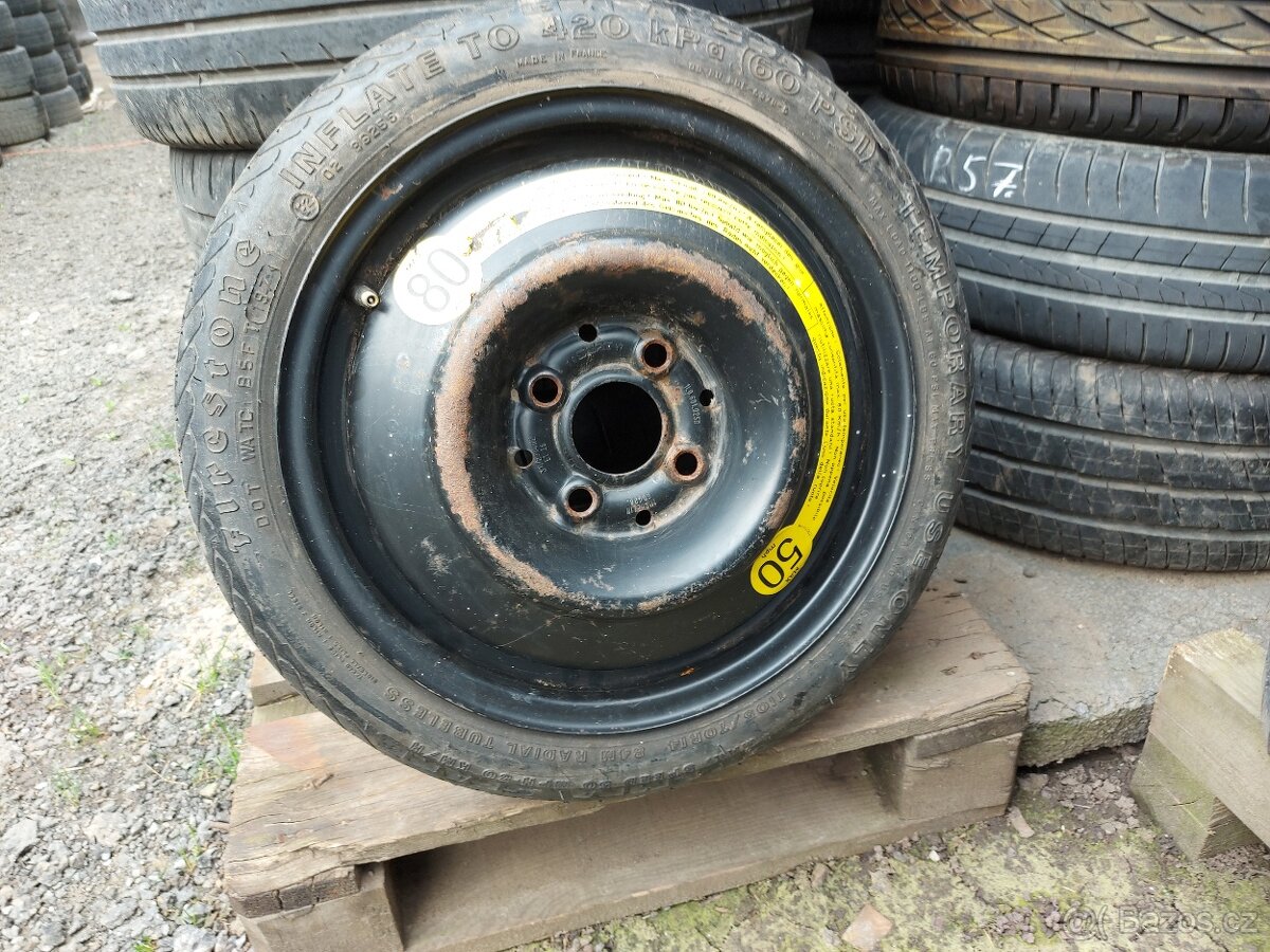 4x100 R14  Rezerva Dojezdové kolo