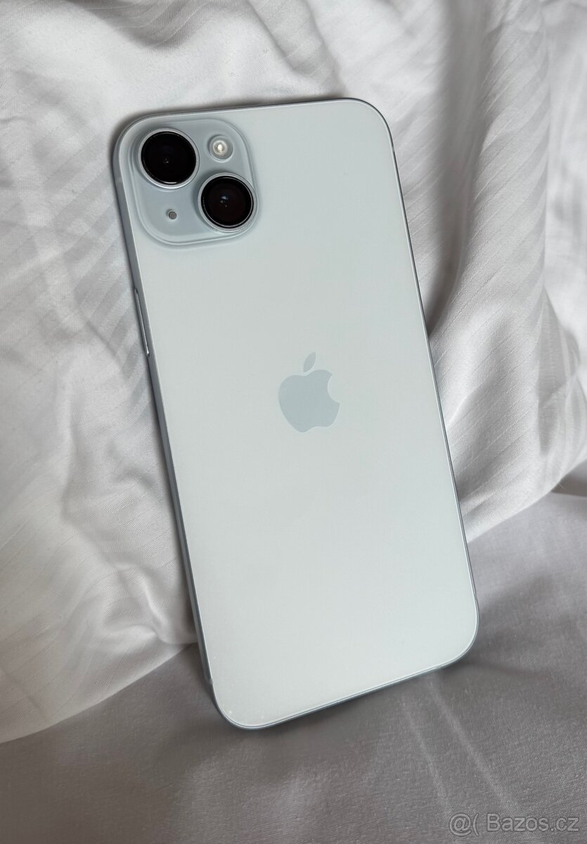 Prodám iPhone 15 Plus 128 GB světle modrá (TOP stav)