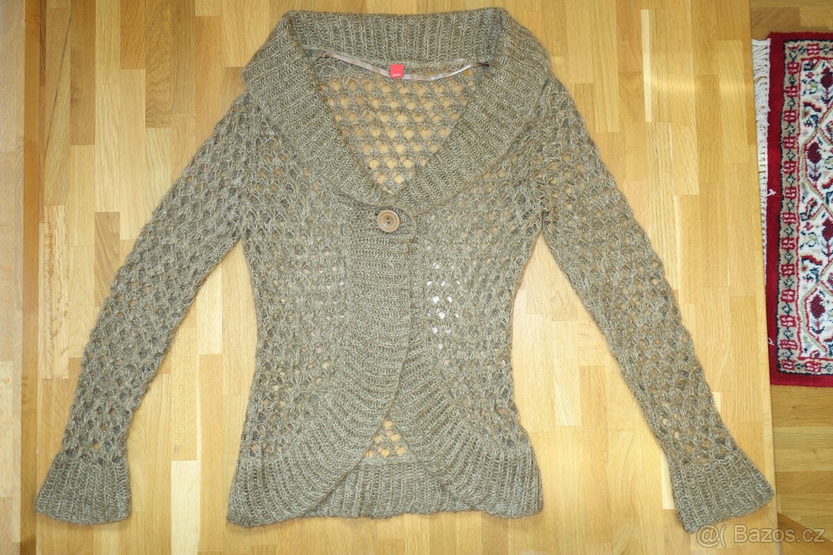 Dámský svetr/ svetřík se šálovým límcem vel. M