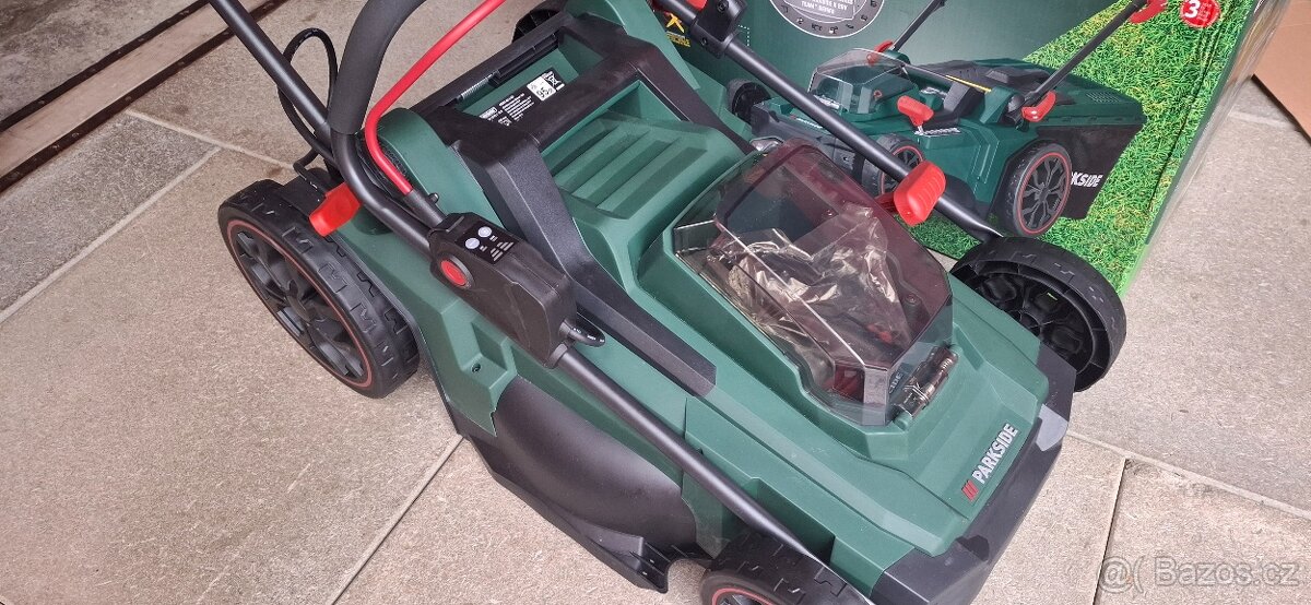 Nová AKU sekačka na trávu Parkside