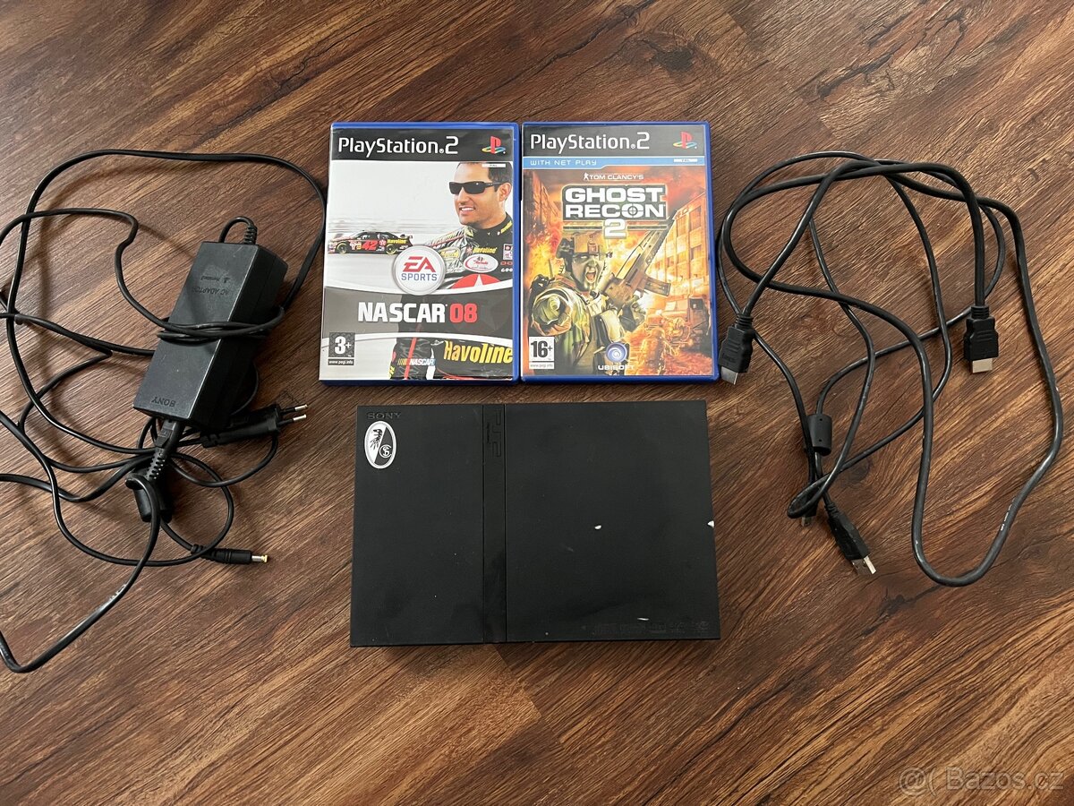 PS2 slim + 2 hry
