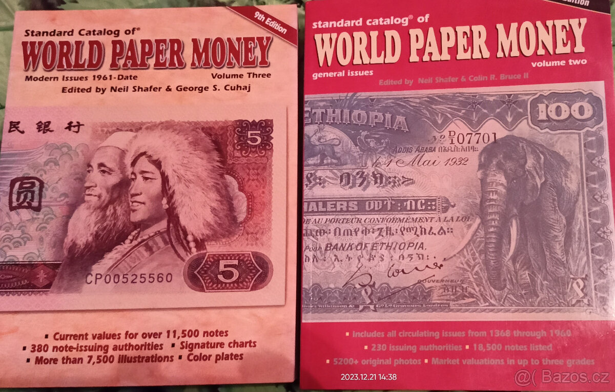 WORLD PAPER MONEY Katalogy bankovek světa