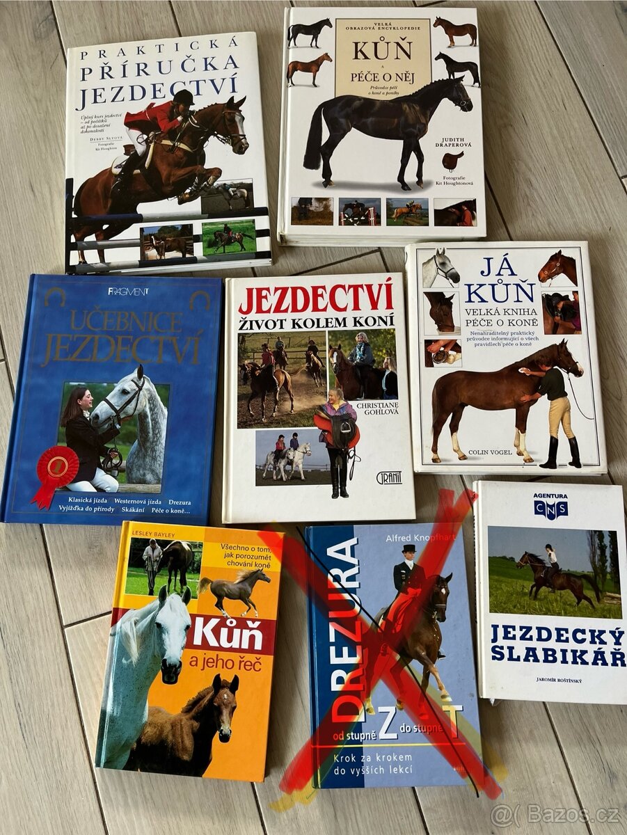 Naučné knihy o koních a jezdectví