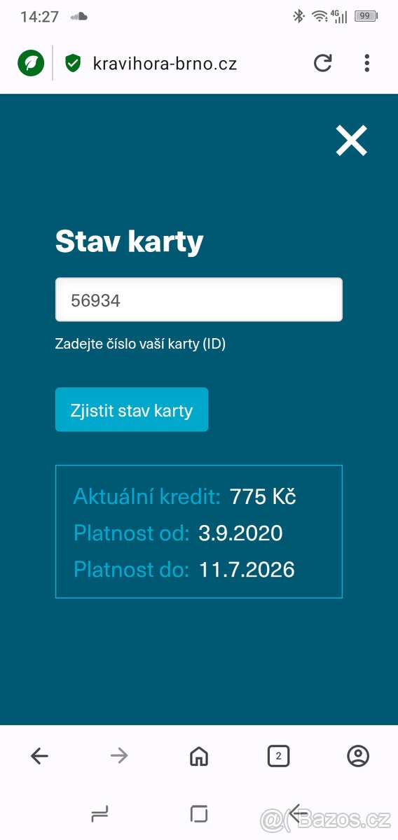 Permanentka Kraví hora