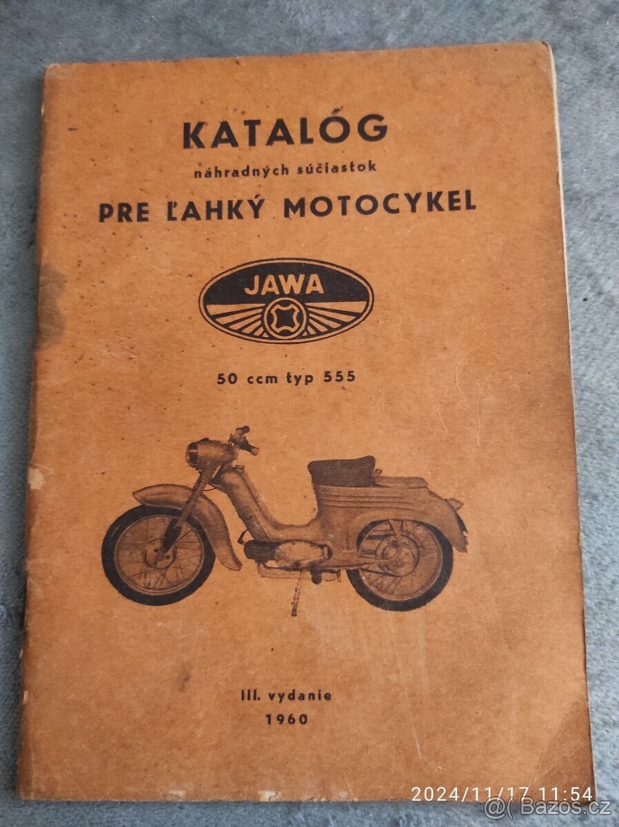 Katalog náhradních dílů Jawa 555