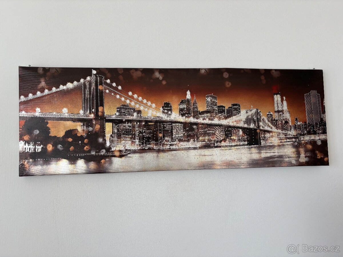 Prodám obraz 120x40 cm New York