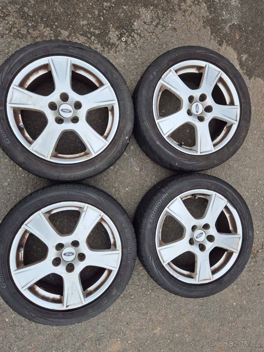 Alu kola Ford 5x108 R17, pneu 205/50 R17