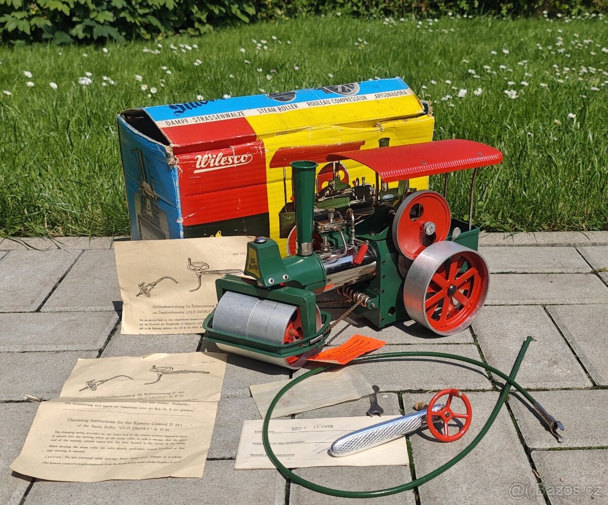Parní válec Wilesco z roku 1973