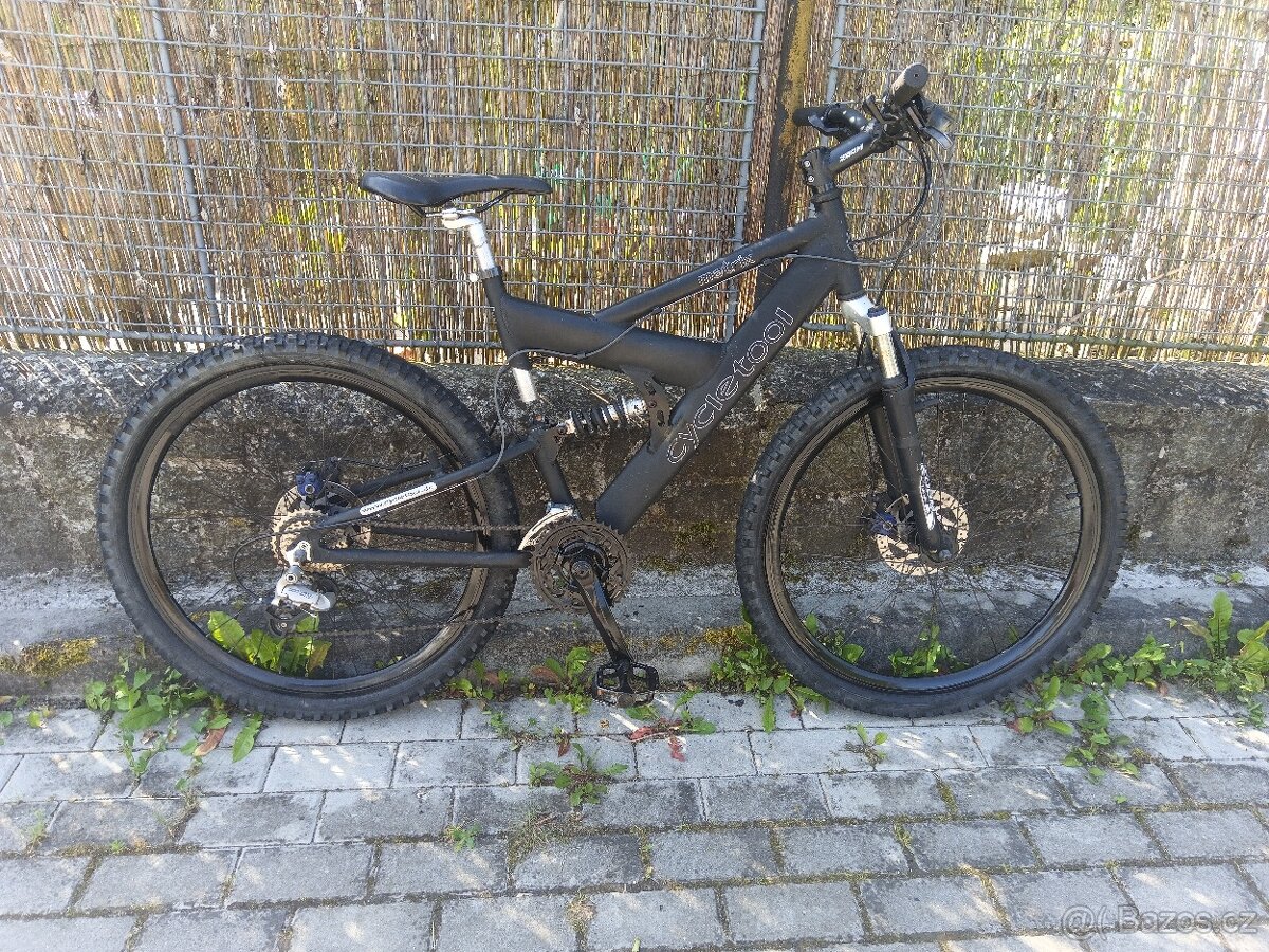 Horské celoodpružené kolo 26" zn. Cycletool matrix