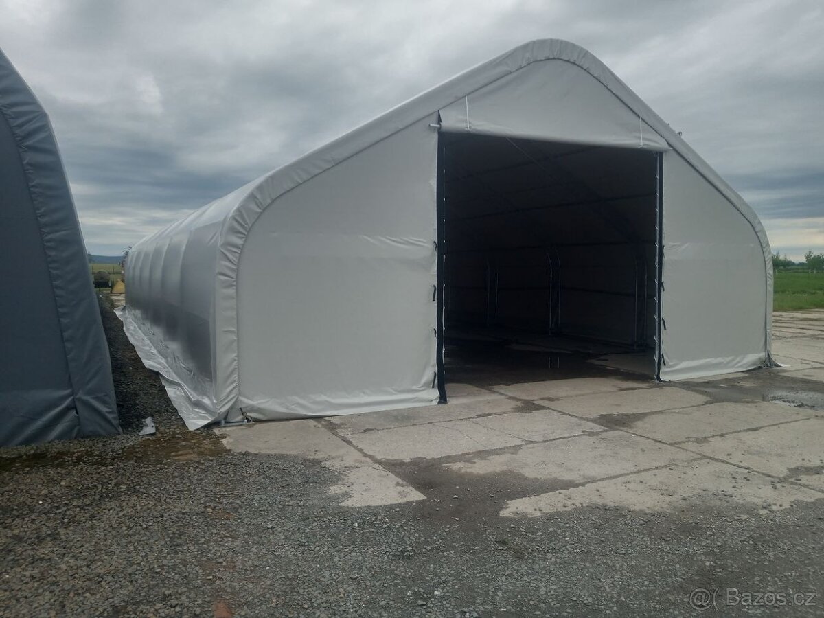 Plachtová hala 12 × 6,5 × 21 m – plachta PVC 900 g/m²