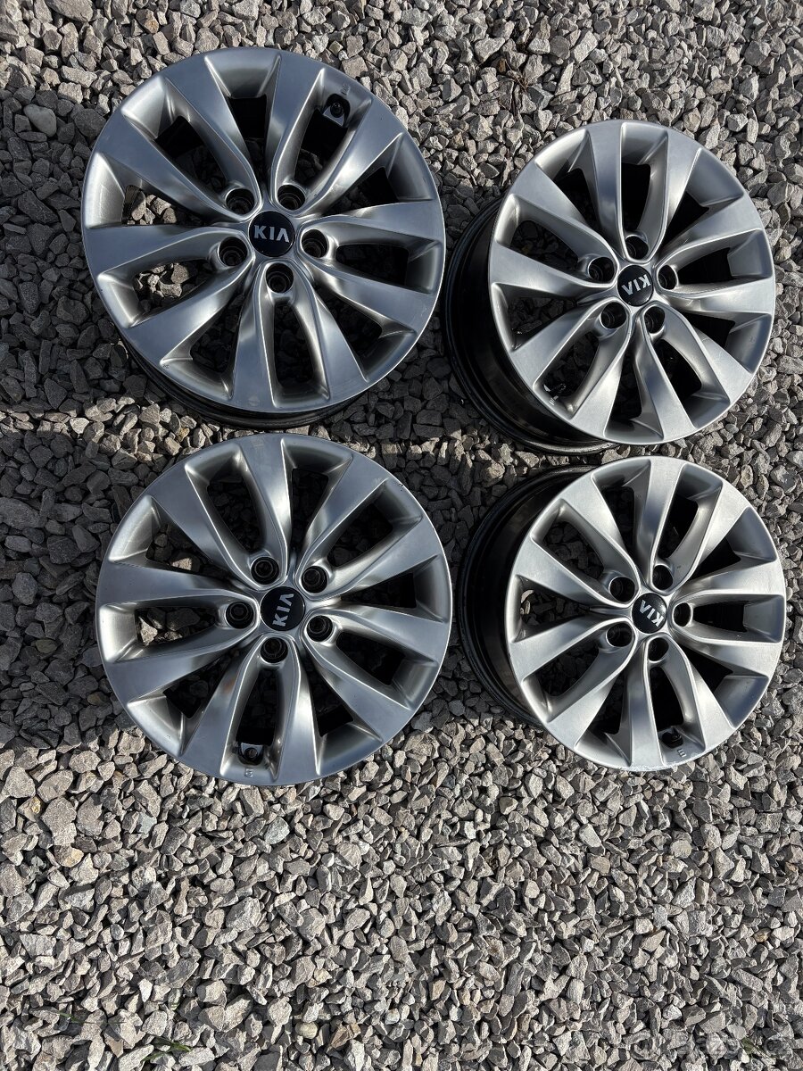 Alu disky na Kia Hyundai 17", 5x114.3 , ET 52.5, šíře 7,5J