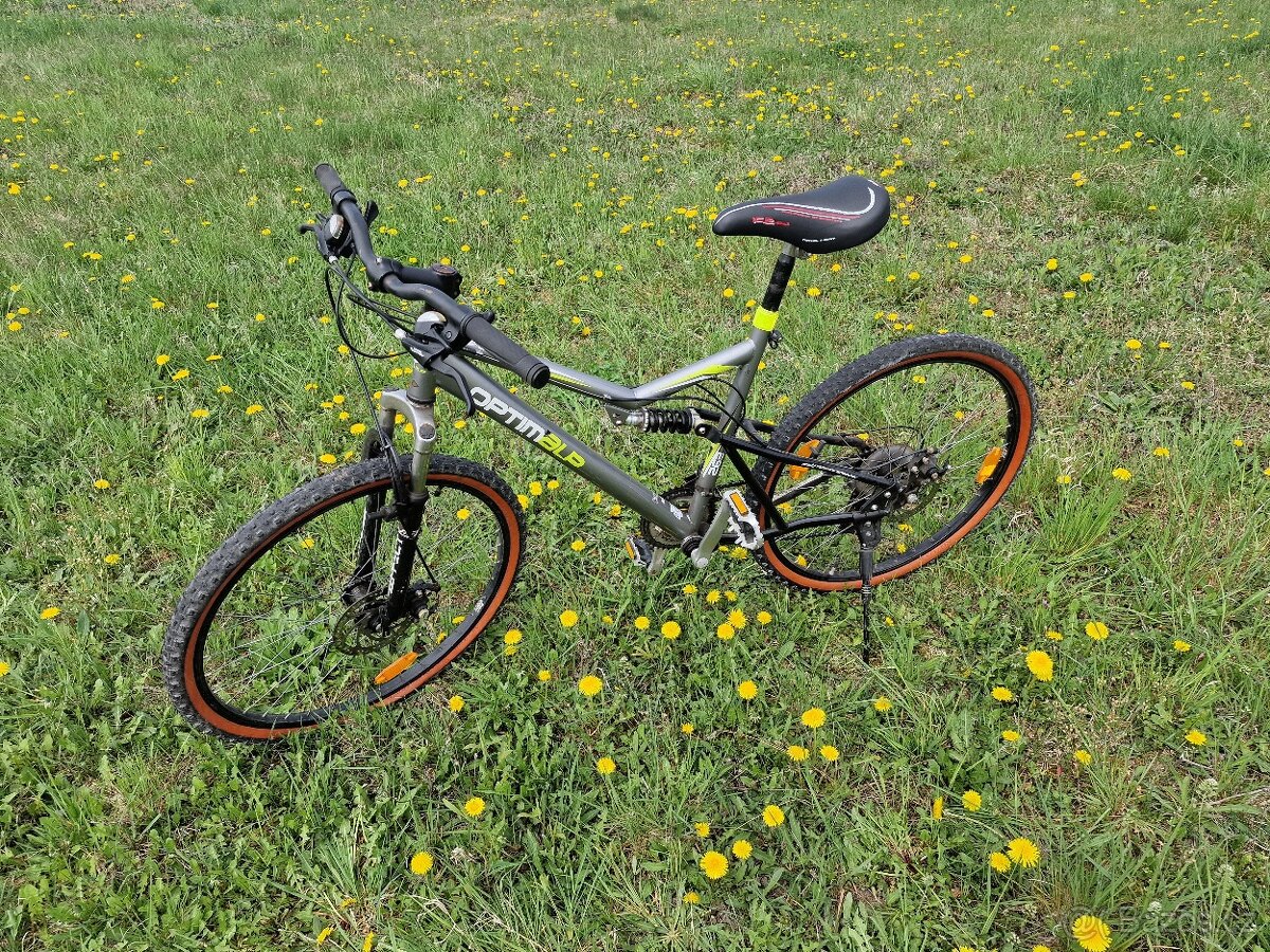 Trekové kolo odpružené, pro výšku 130 až 160 cm