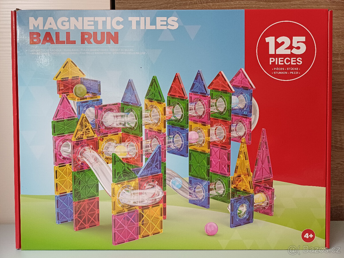 Magnetická stavebnice - Kuličková dráha 125 dílků