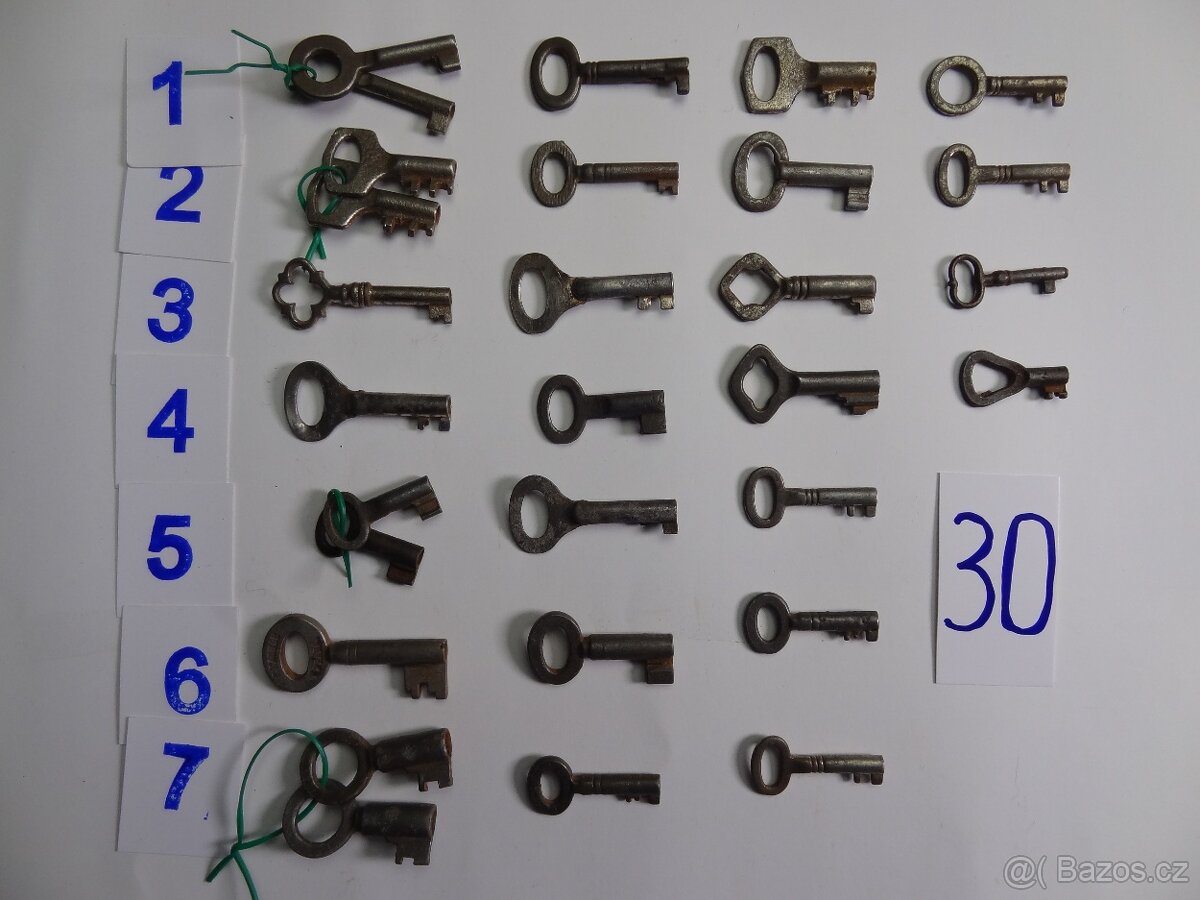 Staré klíče.