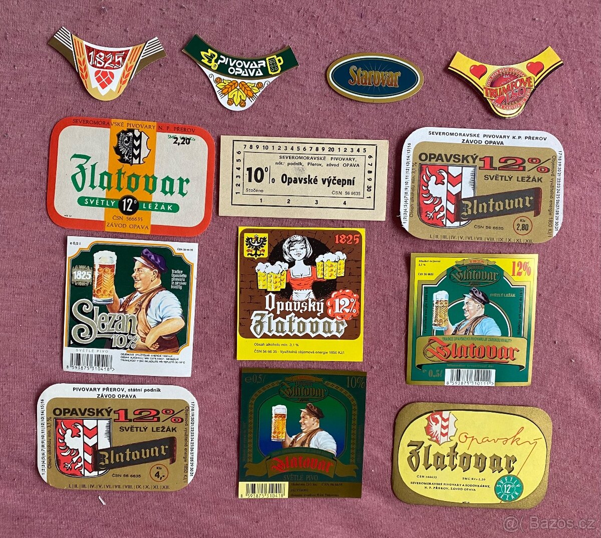 Pivní etikety pivovaru Opava, Cheb