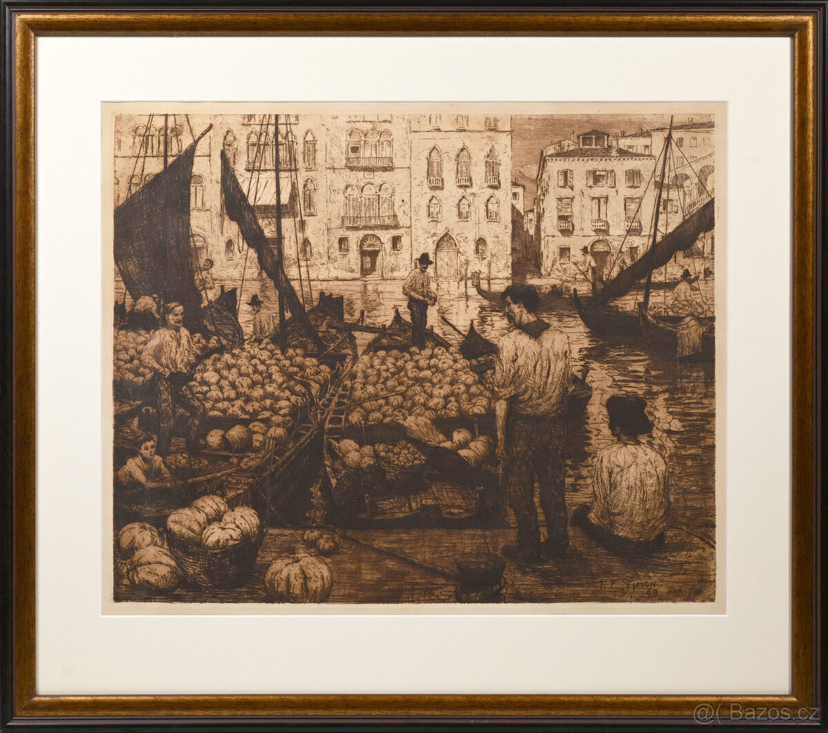 František Tavík Šimon - Trh s melouny