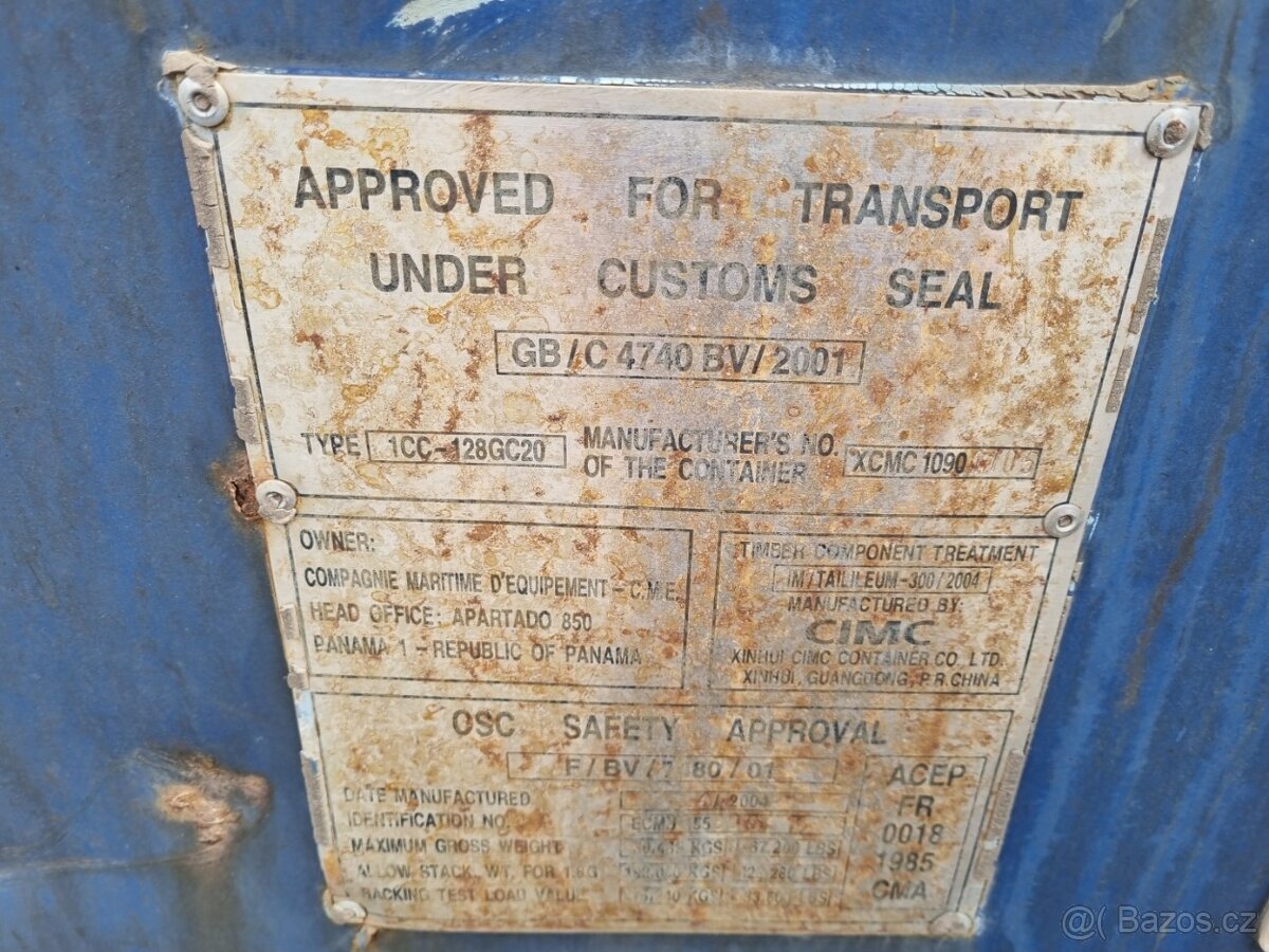 Použitý lodní kontejner 20DC – praktický a bezpečný sklad