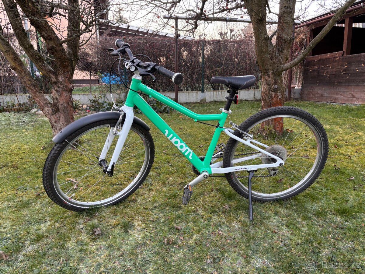Dětské kolo Woom 5, green mint (zelená)