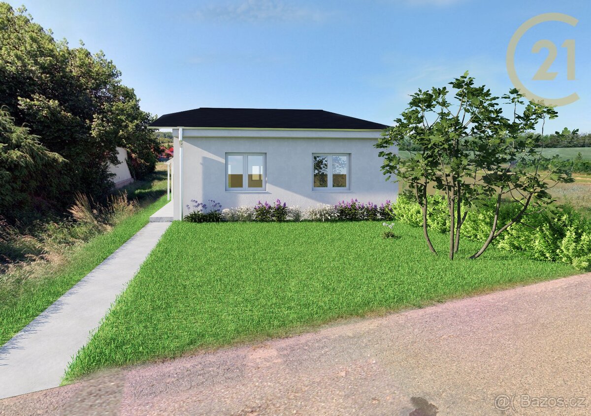 Prodej stavebního pozemku s projektem rodinného domu – Zb...