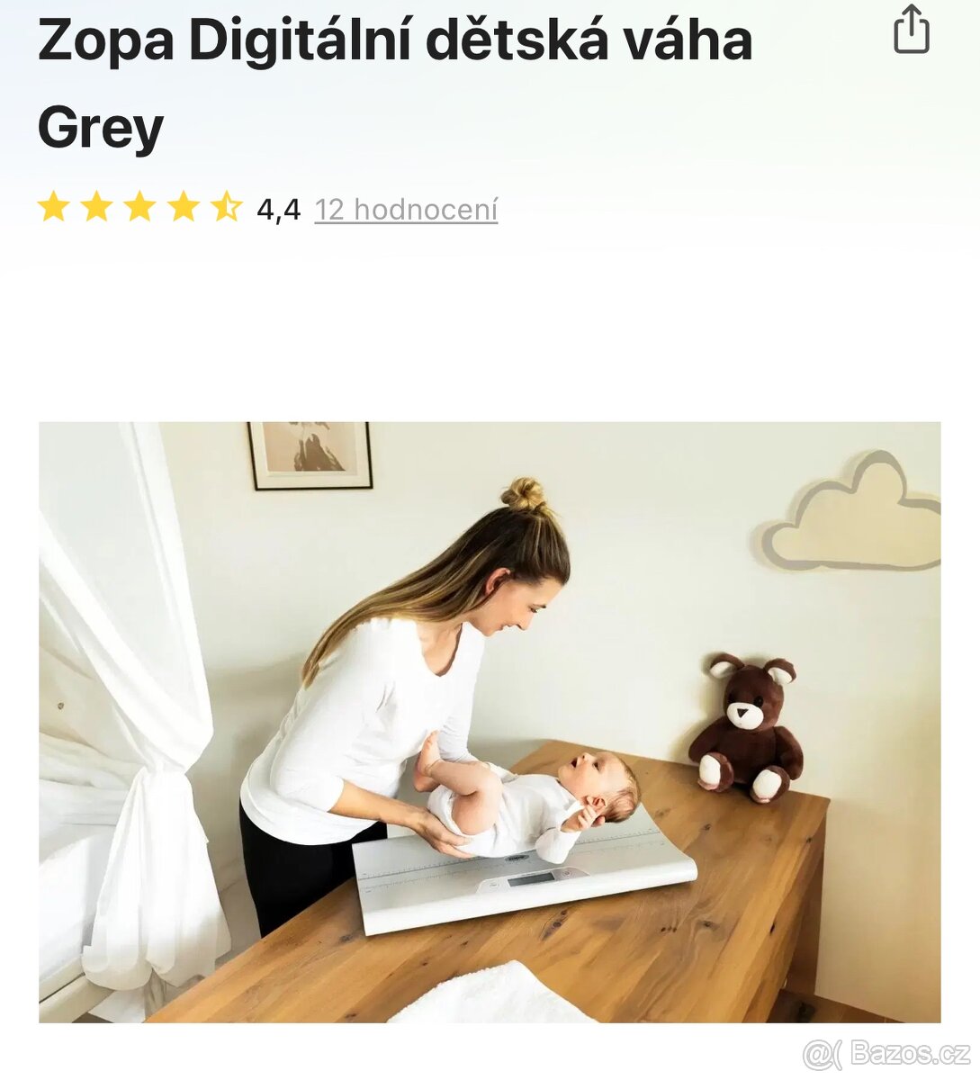 Zopa Digitální dětská váha Grey