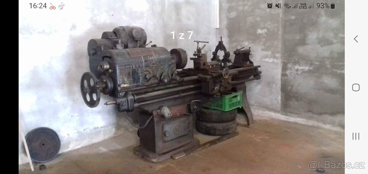 Prvorepublikový soustruh Max Hopfengärtner