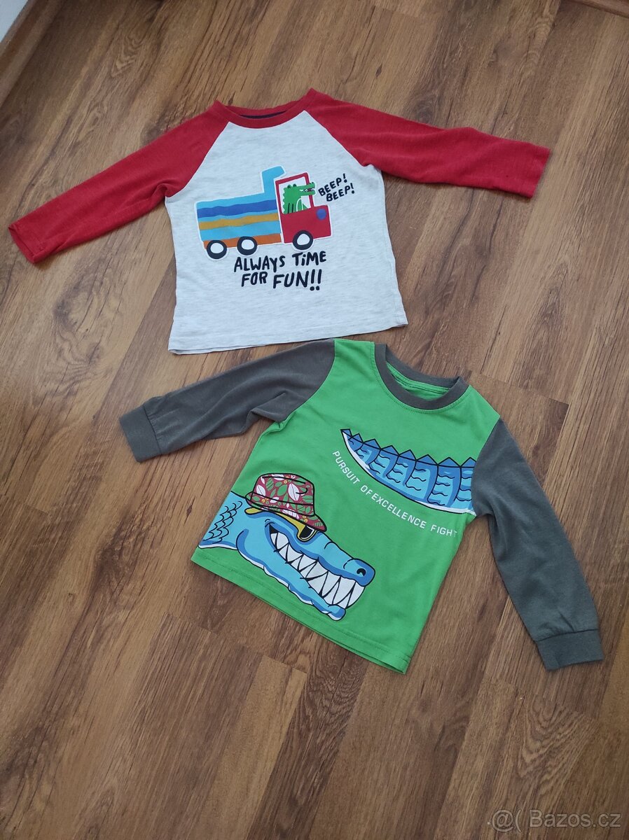 Trička s dlouhým rukávem vel. 98