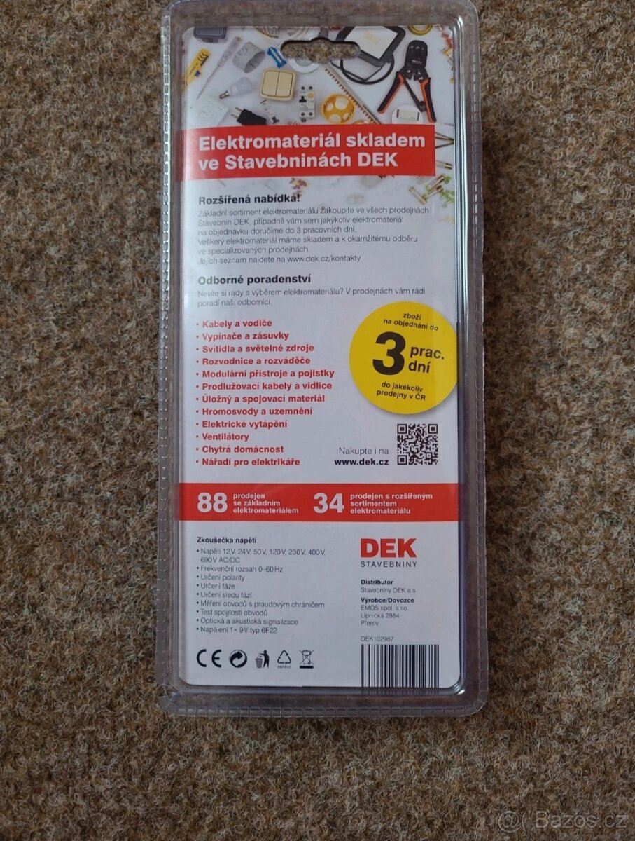 Zkoušečka napětí DEK VT-320