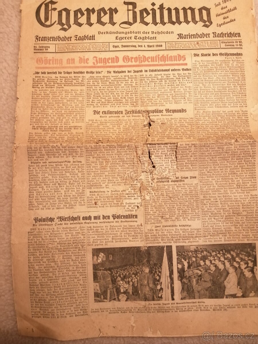 CHEBSKÉ NOVINY 1940